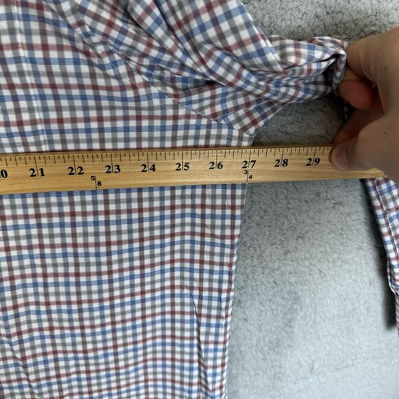 Johnnie O Shirt Mens XXL Check Long Sleeve Button Down Prep-Formance Stretch - Picture 5 of 8